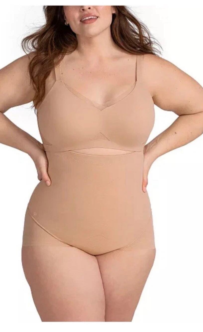 Honeylove SuperPower Brief 2X Sand High Waisted Shapewear NWOT
